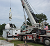 SGSLR's Gimbal and Telescope Assembly Unit #1 at GGAO, MD, USA